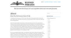 Desktop Screenshot of bannedphrases.co.uk